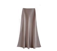 Générique Jupe Hiver Femme Sexy,Jupe midi satinée élégante Taille Haute pour Tenue féminine décontractée et Confortable avec Style Fluide et Extensible Parfait Jour et Soir