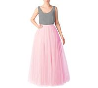 Générique Jupe, Jupe De Princesse Tutu Femme Rose Deguisement Annee 80 Femme Tulle Longue Rouge Tutu Rose pour S'Habiller FêTe Les Costumes Danse