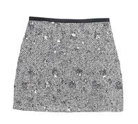 Générique Jupe Plissée Satinée Sequin Droite Tweed Élastique sous Zebre Culottes Paillettes Eau Blanches 50 Minijupe Doudoune Top Uni Émeraude Ceinture Basket Ecossais