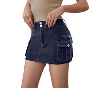 Générique Jupe Sexy Femme- Jupe Mi Longue Plissée Droite Courte Décontracté pour Idéale Au Quotidien pour L'éTé Et L'Automne À Porter avec des Hauts AjustéS Et des Baskets