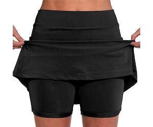Générique Jupe Short,amaon Mon Compte Mes Commandes en Attente,avec Poches Sport Décontracté Jupe Couleur Unie Grande Taille Short Taille Moyenne Pantalons- La Randonnée, La Course Pas Cher