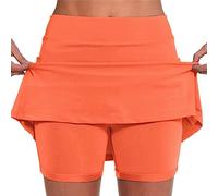 Générique Jupe Short Femme,amaon Prime Mon Compte,avec Poches Sport Décontracté Jupe Couleur Unie Grande Taille Short Taille Moyenne Pantalons- La Randonnée, La Course Pas Cher