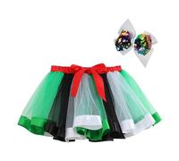 Générique Jupe Short Fille Chic Jupe en Tulle Fille Mesh à Bloc de Couleurs Multicolore pour Enfants Performance de Carnaval et fête Mignonne Costumes pour la fête du Carnaval