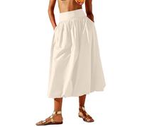 Générique Jupe Short Longue Femme Élégante Taille Chic Sexy Style Moderne Tulle Confortable Mode Décontractée Beige M