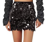 Générique Jupe Short Paillette Femme Drole Paillette Hippie Courte Deguisement Adulte Fete Pirate Adulte Elfe Jupe Plume 80 Annee Rio Vintage Costume Annee 80 Femme Adapté À FêteS