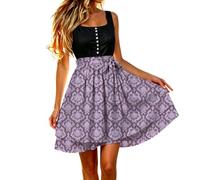 Générique Jupe-Tablier à Nouer à la Taille, idéale pour Les fêtes de Cuisine et Les réceptions Lors des Festivals de la bière. (Light Purple, M)