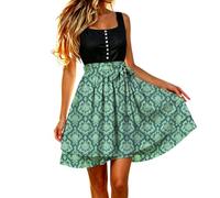 Générique Jupe-Tablier à Nouer à la Taille, idéale pour Les fêtes de Cuisine et Les réceptions Lors des Festivals de la bière. (Green, M)