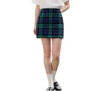 Générique Jupe Trapeze Femme Taille Haute,Jupe Crayon écossaise Taille Haute Coupe Moulante Stretch Mini pour Tenue Professionnelle ou décontractée Genou été élégante Confortable