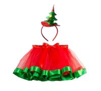 Générique Jupe Tulle Fille Enfants Christmas Danse Fête Costume Cartoon Jupe Jupe de Ballets Set de diadème Super pour Spectacle de Ballet, Danse et récital