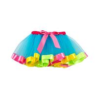 Générique Jupe Tulle Fille Tutu Danse Classique Volants, Costume Ballerine Spectacle Cérémonie, Tenue Récital Élégante, Vêtement Fête Enfant Doux Respirant(Light Blue, 2-4 Years)