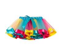 Générique Jupe Tulle Fille Tutu Danse Classique Volants, Costume Ballerine Spectacle Cérémonie, Tenue Récital Élégante, Vêtement Fête Enfant Doux Respirant(Sky Blue, 5-8 Years)