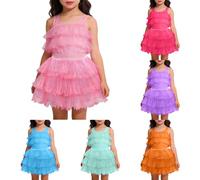 Générique Jupe Tutu Blanche Danse Ballet Fille Filles Jupe Tulle Tutu Paillettes Élégante Midi-Longue A-Line Dance Ballet Jupes Elastique Taille Carnaval Halloween Fête Party Costume