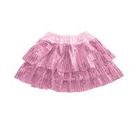 Générique Jupe Tutu en Tulle pour Filles Danse Jupe Carnaval Spectacle Costume Tenue de scène Latin Jazz Fête Tutu pour Enfants Récital Et Compétition Ensemble Idéal pour Carnaval fête enfantine