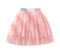 Générique Jupe Tutu en Tullefille Jupe Danse De Ballet Étoile Tutu Couches Princesse Costume Accessoires Vestimentaires Taille Elastique Cadeaux Anniversaire Party Dance Rose 9-10 Ans