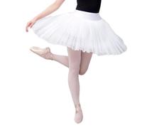 Générique Jupe Tutus de Ballet Professionnelle, 7 Couches de Tulle, Plateau d ' Organdi Dur, Jupe de Danse de crêpes, Culotte intégrée, Tutus de Danse de crêpes