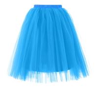 Générique Jupes Short Déguisement Carnaval Jupe Jupes Classique Élastique Dress Vintage Volants Jupe Bouffante Christmas Dress Carnavalesque pour Les Dîners Sky Blue M