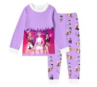 Générique K-Kpop D-Demon H-Hunters H-Huntrix Children's Pyjamas 2 Pieces Design Rumi Mira Zoey Long Sleeve Soft T-Shirt and Pants Clothing Unisex Child Christmas Carnival Party