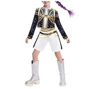 Générique K-Pop D-Demon H-Hunters Cosplay Costume Deguisement pour Filles Pop Singers Halloween Dress Up Stage Tenue RU mi Mi ra Zo EY Hun trix Costume Halloween Carnival Party pour Enfants
