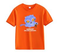 Générique K-Pop D-Emon Hunters T-Shirt Ample à Manches Bouffantes Et Col Rond Pour Filles T-Shirts Avec énonciations Drôles Style Streetwear Crop Top Cosplay Halloween Party Mode Fille Et Ado 2-13 Ans