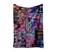 Générique K Pop De-Mon Hunters Couvertures en Molleton de Flanelle Couvertures Moelleuses Douces Huntrix Rumi/Mira/Zoey Couverture de Canapé en Canapé Lit Chaise Berceau Enfunt-Home-1767