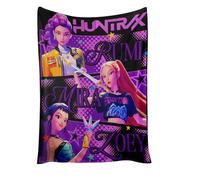Générique K Pop De-Mon Hunters Couvertures en Molleton de Flanelle Couvertures Moelleuses Douces Huntrix Rumi/Mira/Zoey Couverture de Canapé en Canapé Lit Chaise Berceau Enfunt-Home-1244
