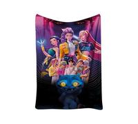 Générique K Pop De-Mon Hunters Couvertures en Molleton de Flanelle Couvertures Moelleuses Douces Huntrix Rumi/Mira/Zoey Couverture de Canapé en Canapé Lit Chaise Berceau Enfunt-Home-1568