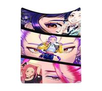 Générique K Pop De-Mon Hunters Couvertures en Molleton de Flanelle Couvertures Moelleuses Douces Huntrix Rumi/Mira/Zoey Couverture de Canapé en Canapé Lit Chaise Berceau Enfunt-Home-1597