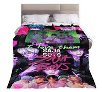 Générique K Pop De-Mon Hunters Couvertures en Molleton de Flanelle Couvertures Moelleuses Douces Huntrix Rumi/Mira/Zoey Couverture de Canapé en Canapé Lit Chaise Berceau Enfunt-Home-1007