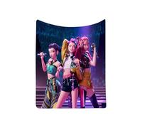 Générique K Pop De-Mon Hunters Couvertures en Molleton de Flanelle Couvertures Moelleuses Douces Huntrix Rumi/Mira/Zoey Couverture de Canapé en Canapé Lit Chaise Berceau Enfunt-Home-443