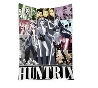 Générique K Pop De-Mon Hunters Couvertures en Molleton de Flanelle Couvertures Moelleuses Douces Huntrix Rumi/Mira/Zoey Couverture de Canapé en Canapé Lit Chaise Berceau Enfunt-Home-1246