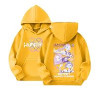 Générique K-Pop De-Mon Hunters Hoodie Für Neutral Pull à Manches Longues, Style Streetwear Crop Top Sweatshirt Mode Fille Et Ado 2-13 Ans Décontractés Hoodie Cosplay Pullover Für Halloween Party