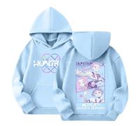 Générique K-Pop De-Mon Hunters Hoodie Für Neutral Pull à Manches Longues, Style Streetwear Crop Top Sweatshirt Mode Fille Et Ado 2-13 Ans Décontractés Hoodie Cosplay Pullover Für Halloween Party