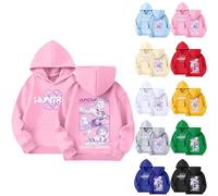 Générique K-Pop De-Mon Hunters Hoodie Für Neutral Pull à Manches Longues, Style Streetwear Crop Top Sweatshirt Mode Fille Et Ado 2-13 Ans Décontractés Hoodie Cosplay Pullover Für Halloween Party