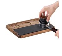 Générique Kaffeemaschinenzubehör - Stampfstationen Holzhalter | Kaffeestation Organize, Rutschfester Holz-Tampingständer - Kaffee-Organizer Station | Für 51-58 Mm Kaffeebar Arbeitsplatte Küche Mahlen
