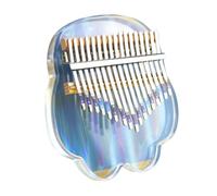 Générique Kalimba Notes Transparent Acrylique Mini Piano à Pouce Portable avec Surface Lisse et Marteau de Instrument Compact pour Débutants et Amateurs