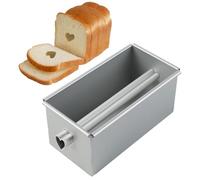 Générique Kastenformen Antihaftbeschichtet - Brotbackform aus Aluminiumlegierung mit Deckel | Wiederverwendbare Toastbox mit abnehmbarem Rohr für Kuchen, Sandwiches, Hackbraten und süßes Gebäck