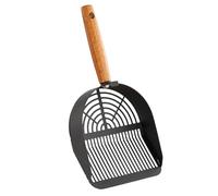 Générique Katzenstreu-Schaufel - Edelstahl Mit Ergonomischem Langgriff | Kattenbakschep met houder, Tragbares Katzenzubehör | Kitty Kattenbakschep with Robust Sieve, Reinigungshilfe