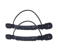 Générique Kayak Carry Handles 2 Pack | PVC & Nylon, 11.4in X 1in, Black | Side Mount Replacement Handle with Bungee Cord for Canoe, Boat, Kayak Suitcase, Luggage