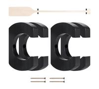 Générique Kayak Paddle Mount, Wall Storage Oar Holder Set, 4 Piece Secure Hanging System, Heavy Duty Steel Bracket Build, Space Saving Garage Design Style, Garage Shed Basement Use for Canoe