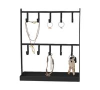 Générique Key Chain Display Stand Metal Bracelet Organizer with 10 Hooks