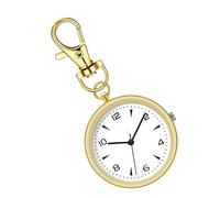 Générique Key Chain Watch, Round Clip on Timepiece, Unisex Portable Silent Pocket Clock, Compact Travel Gear, Home, Workplace, School, Backpack, Outdoor, Purse, Bag 3.23x1.57x0.28in