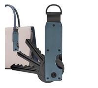 Générique Key Holder, Compact Keychain Management, Stylish Aluminum Design, Tool for Men & Women, Folding Clip for Easy Access, Quiet Accessory, Lightweight and Adjustable Key Capacity