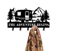 Générique Key Holder For Wall | Metal Key Rack For Wall - Keys With Mounting Hardware, Decorative Walls Mount Keys Rack For Purse, Jackets, Towels, Scarves