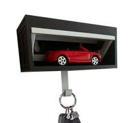 Générique Key Holder Wall Mount - fun wall mount key rack | decorative keys organizer with secure closure | wooden keys holder with multiple hooks and hidden storage compartment for home and office