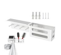 Générique Key Holder Wall Mount - with 4 Hooks Modern Decor - Key Hanger Wall Mount Rack - for Mail Letter Wallet Home Decor Living Room Bedroom Apartment Dorm Farmhouse Hallway Front Door