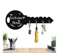 Générique Key Holder Wall Mount - Wooden Key Rack for Walls with Space Saving Storage Hanger, Vintage Home Decor Organizer for Apartment Living Room Bedroom Entryway, Wall Mounted Keys Hooks