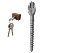 Générique Key Hook - Palm Shape 3D Printed Screw in Hanger | Portable Key Hanger for Office Home Men Women Towel Coat Purse Bag Bathroom Shower Hat Apartment Kitchen Jewelry Entryway