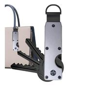 Générique Key Organizer - Pocket Gear, Metal Compact Folding Holder, Slim Keyring Solution, Prevents Jingle and Scratches, Securely Stores 1-5 Keys, Premium Travel Accessories