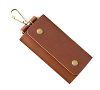 Générique Key Wallet | Portefeuille De Rangement en Cuir PU pour Clés,Organisateur Compact pour Pièces Et Clés pour Maison Bureau École Ceinture Homme