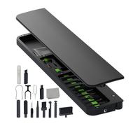 Générique Keyboard Cleaner, Ergonomic Wrist Rest, Soft Non-Slip Design, Charging Port Cleaning Tools Kit, Ideal for Home, Laptop, Computer, Earbud Maintenance, 14.17 x 2.87 x 0.91 inches